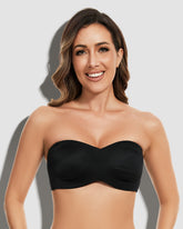 Full Support Non-Slip Convertible Bandeau Bra